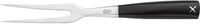 Mercer - 6.25" German Steel Black Curved Carving Fork - M19015