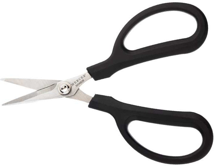 Mercer - 6.25" Japanese Steel Kitchen Snips with Black Handle - M14808