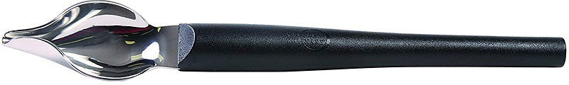 Mercer - 7" Stainless Steel Small Precision Spoon with Black Handle - M35145