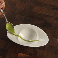 Mercer - 7.3" Stainless Steel Petite Saucier Spoon with Spout - M35143