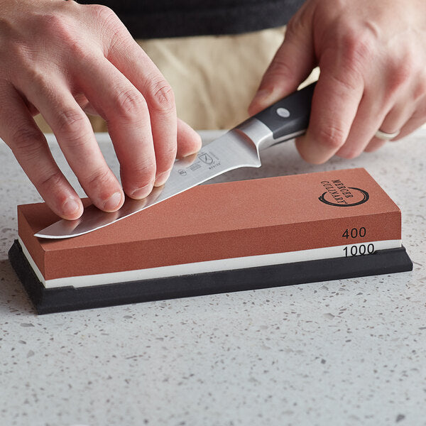Mercer - 7.5" X 2.75" X 1.18" Corundum Standard Combination Sharpening Stone 400/1000 Grit - M15951