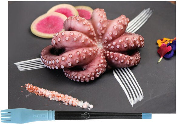 Mercer - 7.6" Comb Silicone Blue Plating Brush Tool - M35602