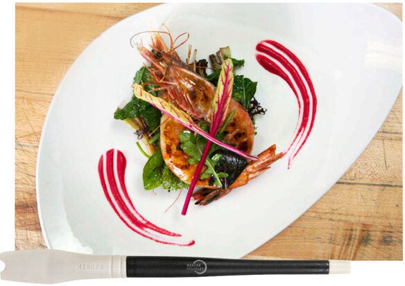 Mercer - 7.6" Silicone Gray Round Arch Plating Brush - M35604