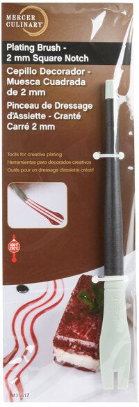 Mercer - 7.6" Silicone Gray Square Notch Plating Brush - M35617