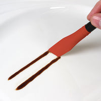 Mercer - 7.6" Silicone Red Lancet Arch Plating Brush with 60° Angle - M35601