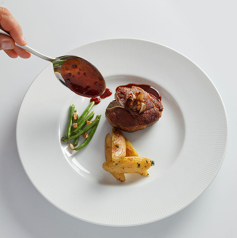 Mercer - 7.8" Black Stainless Steel Plating Spoon Solid Bowl - M35140BK