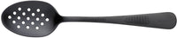 Mercer - 7.8" Black Stainless Steel Plating Spoon with Perforated Bowl - M35161BK