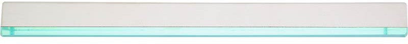 Mercer - 7.8" x 2.75" x 0.75" White/ Black Glass & Corundum Premium Glass Sharpening Stone 3000 Grit - M15947