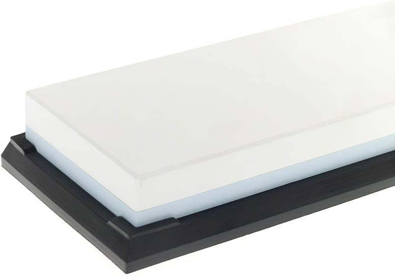 Mercer - 7.8" x 2.75" x 1" Premium-Grade Corundum Cyan/White/Black Premium Sharpening Stone 1000/3000 Grit - M15974