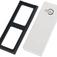 Mercer - 7.8" x 2.75" x 1" Premium-Grade Corundum Cyan/White/Black Premium Sharpening Stone 1000/3000 Grit - M15974