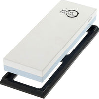 Mercer - 7.8" x 2.75" x 1" Premium-Grade Corundum Cyan/White/Black Premium Sharpening Stone 1000/3000 Grit - M15974