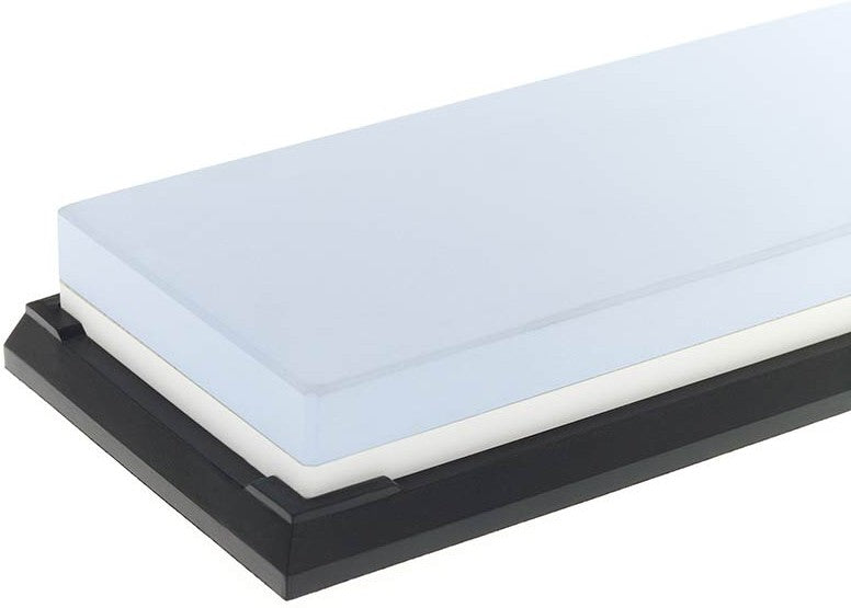 Mercer - 7.8" x 2.75" x 1" Premium-Grade Corundum White/Blue/Black Premium Restoration Stone 400/1000 Grit - M15972