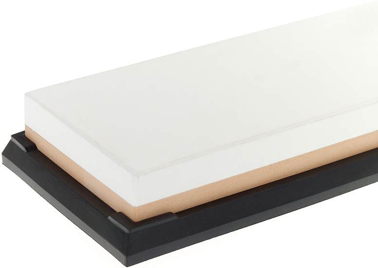 Mercer - 7.8" x 2.75" x 1" Premium-Grade Corundum White/Orange/Black Premium Restoration Stone 200/800 Grit - M15971