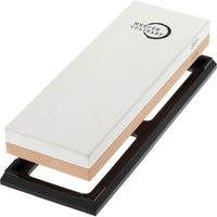 Mercer - 7.8" x 2.75" x 1" Premium-Grade Corundum White/Orange/Black Premium Restoration Stone 200/800 Grit - M15971