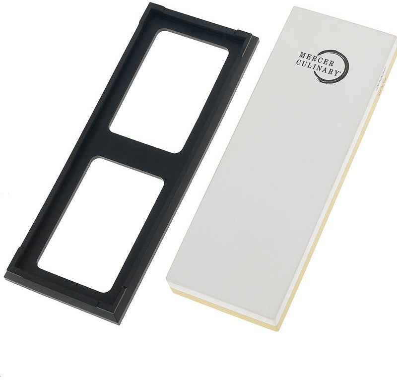 Mercer - 7.8" x 2.75" x 1" Premium-Grade Corundum Yellow/White/Black Premium Combination Stone 600/2000 Grit - M15973