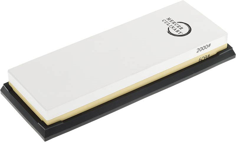 Mercer - 7.8" x 2.75" x 1" Premium-Grade Corundum Yellow/White/Black Premium Combination Stone 600/2000 Grit - M15973