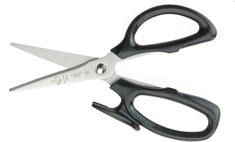 Mercer - 8" Japanese Steel Kitchen Scissors with Black Handle - M14805