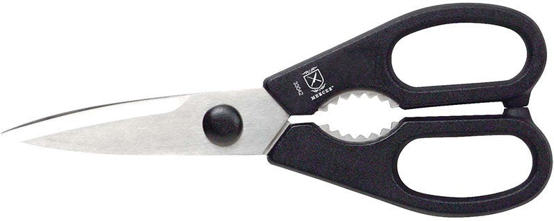Mercer - 8" Stainless Steel Kitchen Shears with Black Handle - M33042P