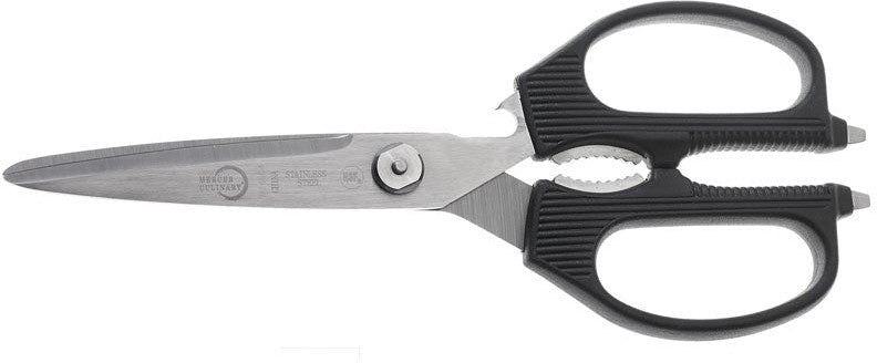 Mercer - 8.8" Japanese Steel Black Deluxe Kitchen Shears - M14804