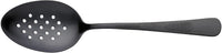Mercer - 9" Black Stainless Steel Plating Spoon with Perforated Bowl - M35160BK