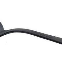 Mercer - 9" Black Stainless Steel Plating Spoon with Perforated Bowl - M35160BK