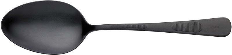 Mercer - 9" Black Stainless Steel Plating Spoon with Solid Bowl - M35138BK