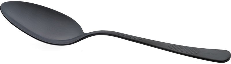 Mercer - 9" Black Stainless Steel Plating Spoon with Solid Bowl - M35138BK