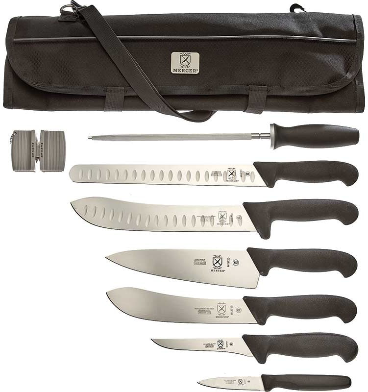 Mercer - BPX 9-Piece BBQ Competition Knife Roll Pack - M13752