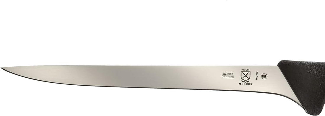 Mercer - BPX® 8.5" German Steel Narrow Fillet Knife with Black Handle - M13719