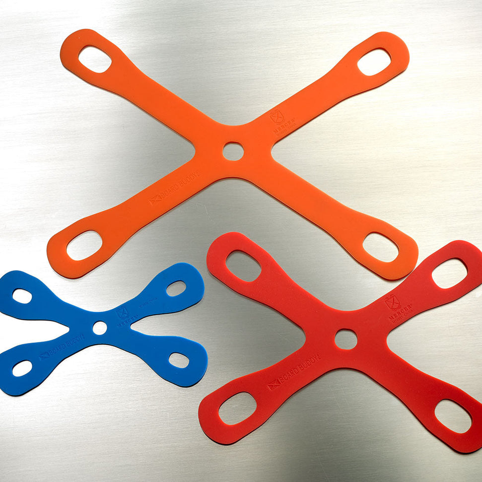 Mercer - Bar Buddyz™ 6" x 10" Silicone Blue Cutting Board Solution - M18932