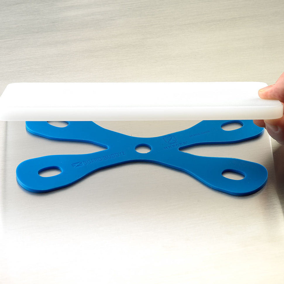 Mercer - Bar Buddyz™ 6" x 10" Silicone Blue Cutting Board Solution - M18932