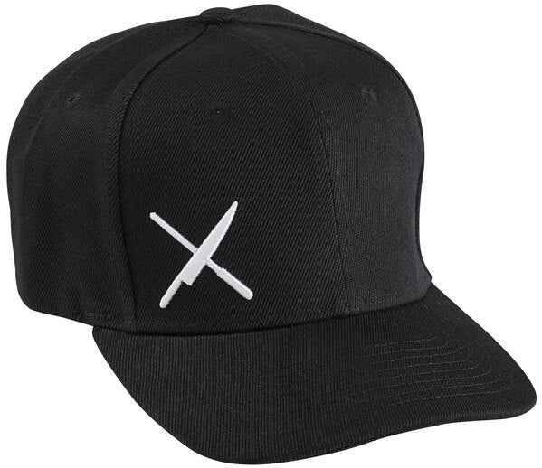 Mercer - Cotton Black Snap Back Cap with Small White Logo - M60130BKW