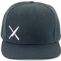 Mercer - Cotton Black Snap Back Cap with Small White Logo - M60130BKW