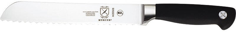 Mercer - Genesis 8" German Steel Wavy Edge Bread Knife with Black Handle - M20508