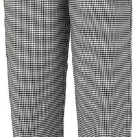 Mercer - Genesis®Black & White Hounds Tooth Yarn dyed Cotton Women Chef Pant - M61070HT