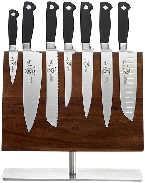 Mercer - Genesis® Acacia Magnetic Board Pack with German Steel Knives, Pack Of 8 - M21943