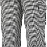 Mercer - Genesis® Black & White Hounds Tooth Poly Cotton Unisex Chef Cargo Pant - M61051HT