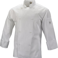 Mercer - Genesis® White Unisex Chef Jacket with Traditional Buttons - M61010WH