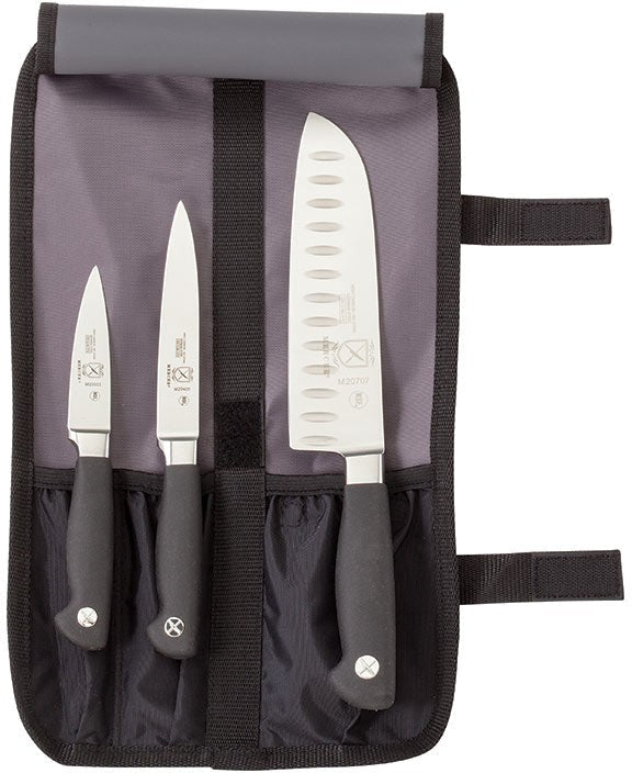 Mercer - German Steel Starter Knives Pack with Black Handle - M21910
