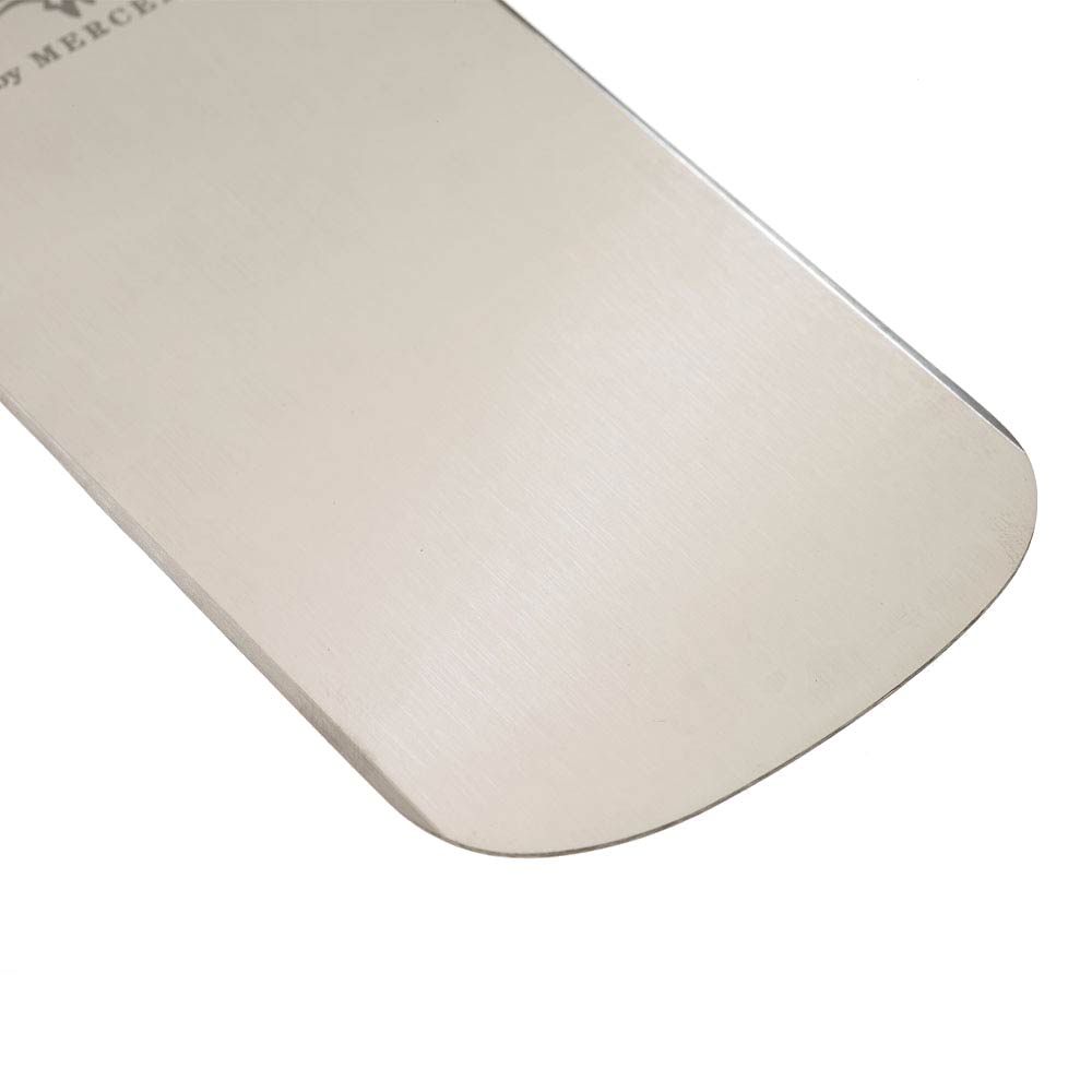 Mercer - Hell's Handle® 8" x 3" Stainless Steel Beveled Side Edges Turner with Red Handle - M18305