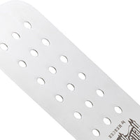 Mercer - Hell's Handle® 8" x 3" Stainless Steel Perforated Turner with Red Handle - M18310