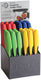 Mercer - Japanese Steel Blue, Red, Yellow, Green 4 Compartment Paring Knife Display - M23941