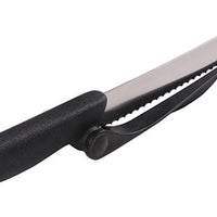 Mercer - Mercer Slice™ 8.25" German Steel Sausage/Bread Knife with Slicing Guide - M13613