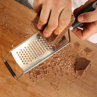 Mercer - Mercergrates™ Stainless Steel Coarse Wide Grater with Black Handle - M35409