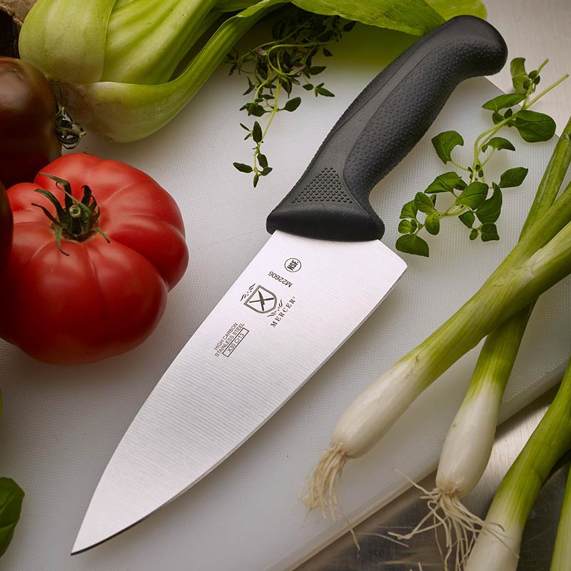 Mercer - Millennia 6" Japanese Steel Chef's Knife with Black Handle - M22606