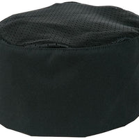 Mercer - Millennia® Black Mesh Top Baker's Skull Cap - M60070BK