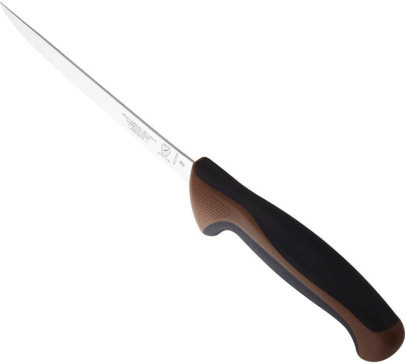 Mercer - Millennia Colors 6" Japanese Steel Narrow Boning Knife with Brown Handle - M22206BR