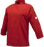 Mercer - Millennia® Poly Cotton Red Women Cook Jacket with Traditional Button - M60020RD