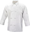 Mercer - Millennia® White Poly Cotton Unisex Cook Jacket with Cloth Knot Buttons - M60012WH