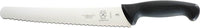 Mercer - Millennia® 10" Japanese Steel Left Handed Wavy Edge Wide Bread Knife with Black Handle - M23211